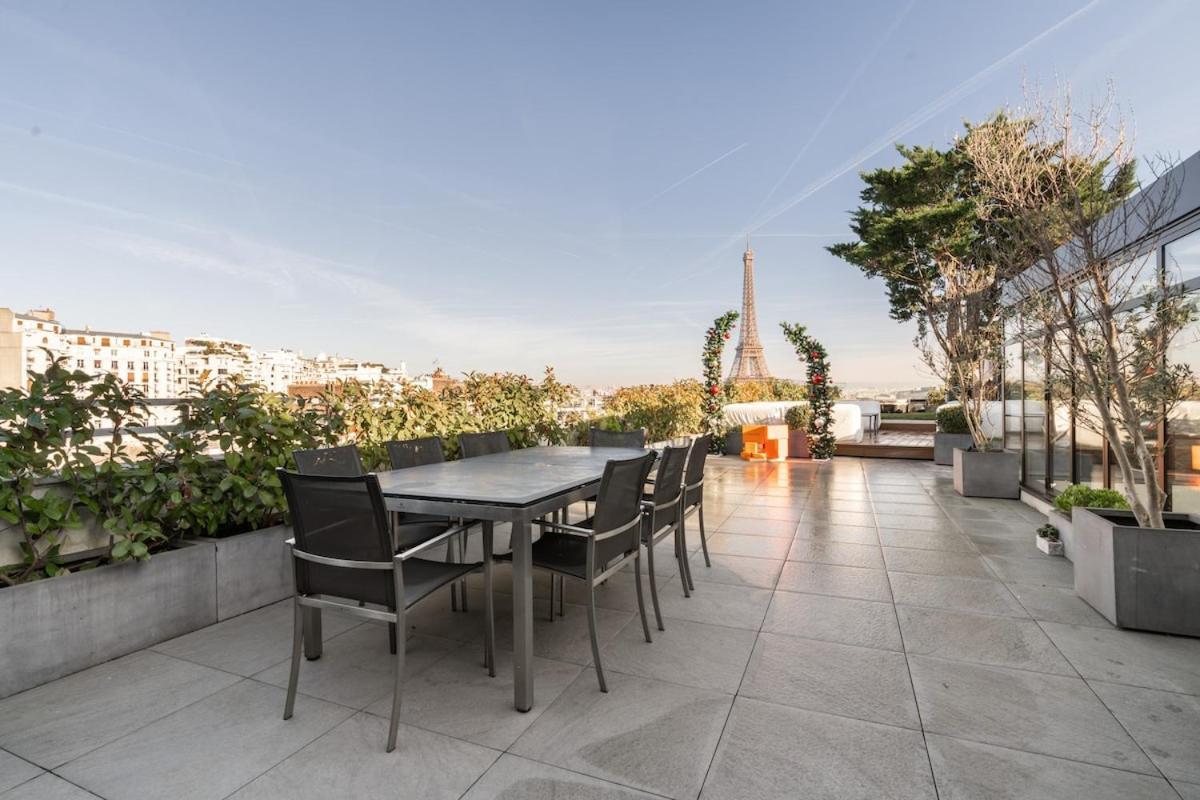 Apartment Splendide Rooftop Jacuzzi Tour Eiffel Ac Paris