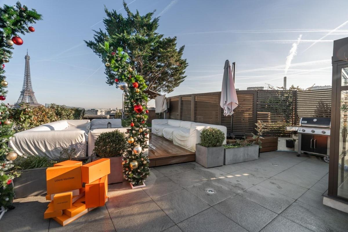 Apartment Splendide Rooftop Jacuzzi Tour Eiffel Ac